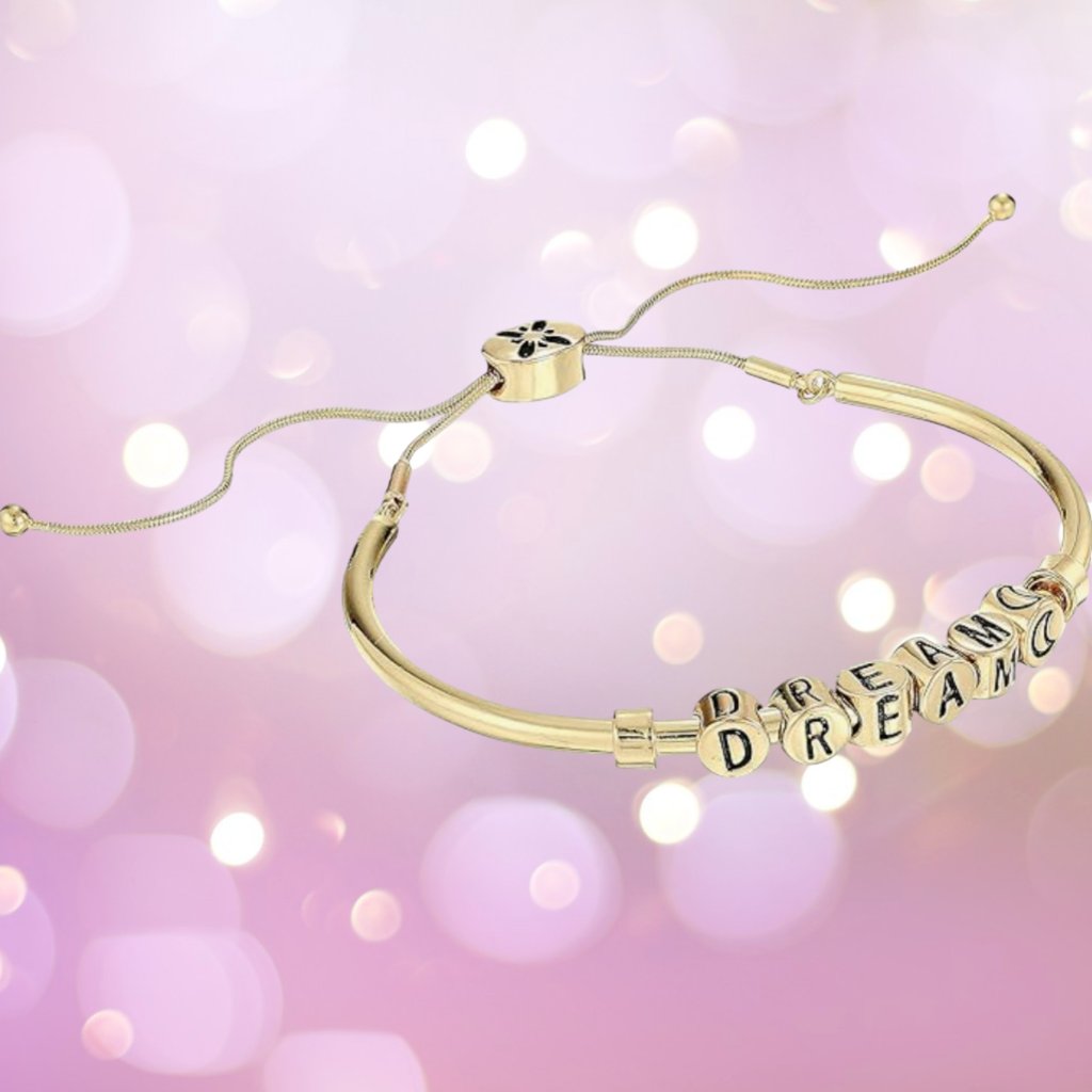 Bcbgeneration Dream Adjustable Pulley Bracelet Gold Tone One Size